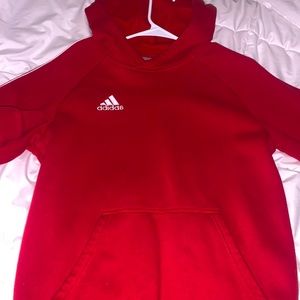 red adidas hoodie